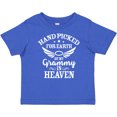 thumbnail image 3 of Inktastic Handpicked for Earth by My Grammy in Heaven with Angel Wings Boys or Girls Baby T-Shirt, 3 of 5