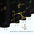 thumbnail image 6 of Math Equations Multicolor Formulas Black Pattern Shower Curtain 72"x84" ,Bathroom Decorative Shower Curtains Set with 12 Hooks,Modern Waterproof Washable Shower Curtain, 6 of 6