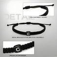 thumbnail image 3 of Designice Couple Bracelet,Handcrafted Attention Detail Couple Bracelets,26 Customizable Letters Bracelet,C, 3 of 4