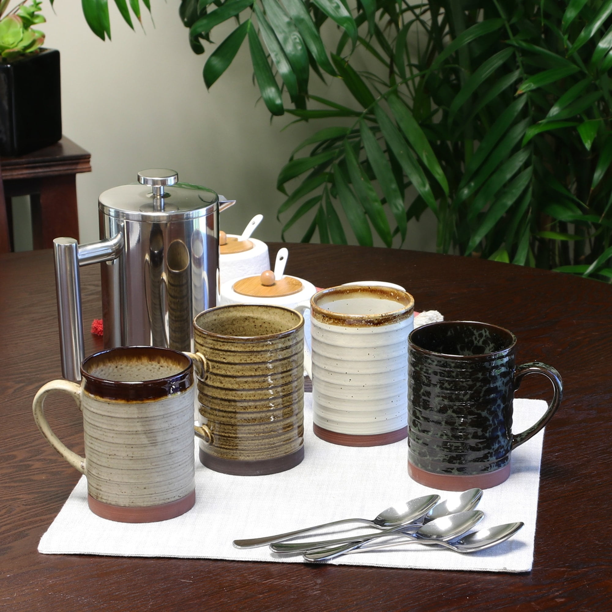 Gibson Home Terra Bella 4 Piece 18.5 oz. Mug Set in Assorted Colors