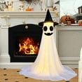 thumbnail image 5 of BNNG Halloween Decorations - Halloween Decorations Outdoor - Large Light-Up Spooky Ghosts with LED Light and Witch Hats - Scary Standing Ghosts Decor for Indoor Home Front Porch Yard Party, 5 of 7