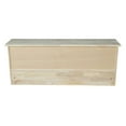 thumbnail image 3 of International Concepts Solid Wood Wall Shelf Unit with Storage, Unfinished, 3 of 8