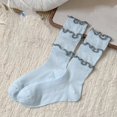 thumbnail image 2 of OJSFQUFP Triple Layer Ruffled Crew Socks for Women Girls Combed Cotton Aesthetic Frilly Cuff Slouch Sock, 2 of 4