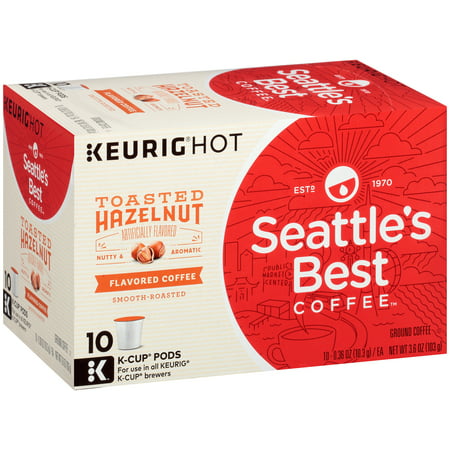 Seattle's Best Coffee, K-Cups, Toasted Hazelnut, 10 (Best Rated K Cup Coffee)