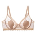thumbnail image 2 of HBGVBA Women's Push Up Bras Summer Thin Lace Solid Color Breathable No Underwire Supportive Bra, 2 of 5