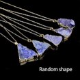 thumbnail image 2 of Natural Stone Pendant Necklace - Gold Edge Stones Energy Sweater Chain Jewelry--7-Product code 35138 7, 2 of 5