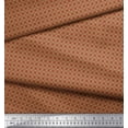 thumbnail image 3 of Soimoi Brown Cotton Poplin Fabric Geometrical Star Geometric Print Fabric by the Yard 56 Inch Wide, 3 of 3