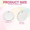 thumbnail image 2 of Uxcell 40 Pcs 11/16 Inch Round Metal Stamping Blanks, Stainless Steel Copper Blank Tags with Hole for Metal Stamping, 2 of 6
