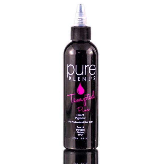 Pink , Pure Blends Tempted Direct Pigment Hair Scalp, Pack of 3 w/ SLEEK Teasing Comb