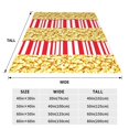 thumbnail image 3 of Fuzoiu Popcorn Print Ultra-Soft Micro Fleece Blanket,All Seasons Flannel Throw, Lightweight Blanket for Bed, Sofa, Couch, Movie Night, Camping, and Travel-60"x50", 3 of 7