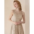 thumbnail image 3 of Dressystar Women Floral Lace Homecoming Dresses Female Knee-Length Cocktail Party Dress, 3 of 10
