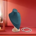 thumbnail image 3 of Busto de maniquí para joyería, soporte de madera para colgar joyas, para exhibir en casa, para mujer L, 3 of 9
