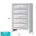 thumbnail image 2 of Glory Furniture Marilla 5-Drawers Bedroom Chest in White, 2 of 8