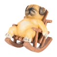 thumbnail image 1 of Desktop Dress up Rocking Chair Animal Statue Small Sculpture Desktop Decoration Reclining Chair Animal Desktop Realistic Gift Pet Statue Animal Home Decoration Suitable for Offi, 1 of 7