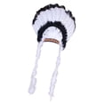thumbnail image 2 of Tocado indio,Tocado de plumas de jefe ,Sombrero de escenario para actuación,disfraz,fiesta,cosplay,Diadema para fiesta de graduación con tocado de ,Manualidades para, 2 of 8