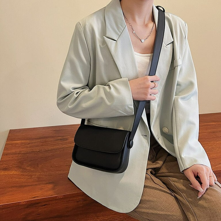CoCopeaunt Retro Winter Shoulder Bag For Women Soft Leather Half