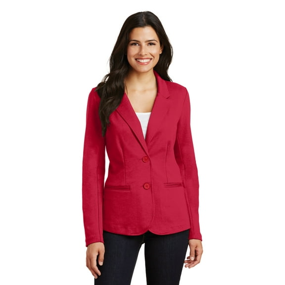 Port Authority Ladies Knit Blazer Lm2000 - Rich Red - 4XL