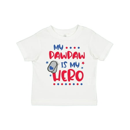 

Inktastic Memorial Day My Pawpaw is My Hero Gift Toddler Boy or Toddler Girl T-Shirt