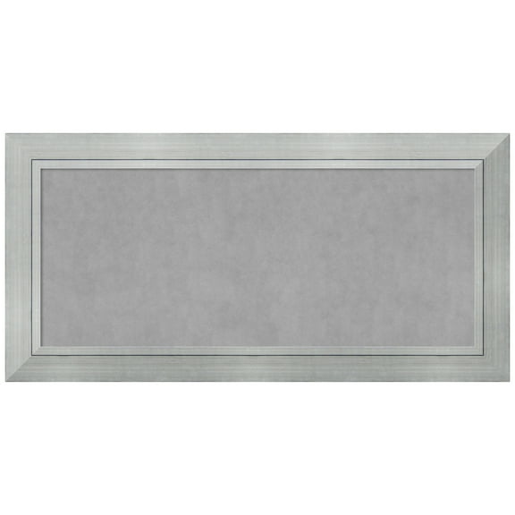 Amanti Art Romano Silver Framed Magnetic Board 55 x 27 in.