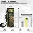 thumbnail image 6 of Bulopur Green Sloth Print Kids Backpack Set 4 Pcs Breathable Kids School Bag with Lunch Bag, Pencil Case and Water Bottle Cover for Rainforest Animal Lover Kids, 6 of 8
