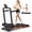 Black-Auto Incline, variant on 4-in-1 Foldable Walking Pad Treadmill with 16% Incline, 2.5HP Quiet Motor, Handles & 330 lb Capacity - Ideal for Home & Office Use Deep Black