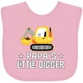 thumbnail image 3 of Inktastic Papa Little Digger Construction Truck Boys Baby Bib, 3 of 4