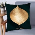 thumbnail image 3 of 4 piezas Funda de almohada geométrica dorada 45 x 45 cm PENGJJMXG Funda de cojín decorativa, 3 of 5