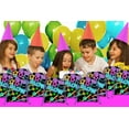 thumbnail image 3 of Glow Light Neon Drawstring Bags Kids Birthday Party Supplies Favor Bags 10 Pack, 3 of 7