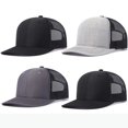 thumbnail image 2 of serony 2pcs/set Classic Color-Blocking Hat Snapbacks Cap Mesh Sunshade and modern Net Hat For Dad, 2 of 6