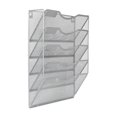 thumbnail image 4 of EasyPAg 5 Pockets Wall File Holder Organizer Hanging Magazine Rack,Silver, 4 of 4