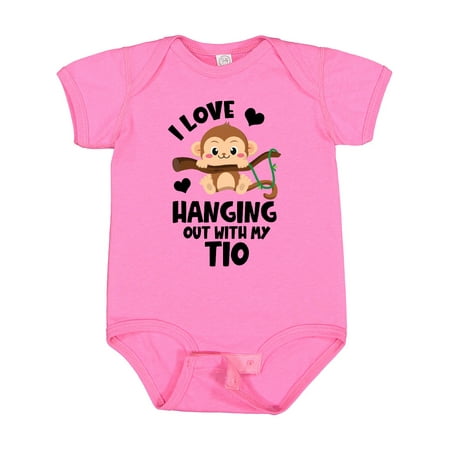 

Inktastic Monkey I Love Hanging out with My Tio Boys or Girls Baby Bodysuit