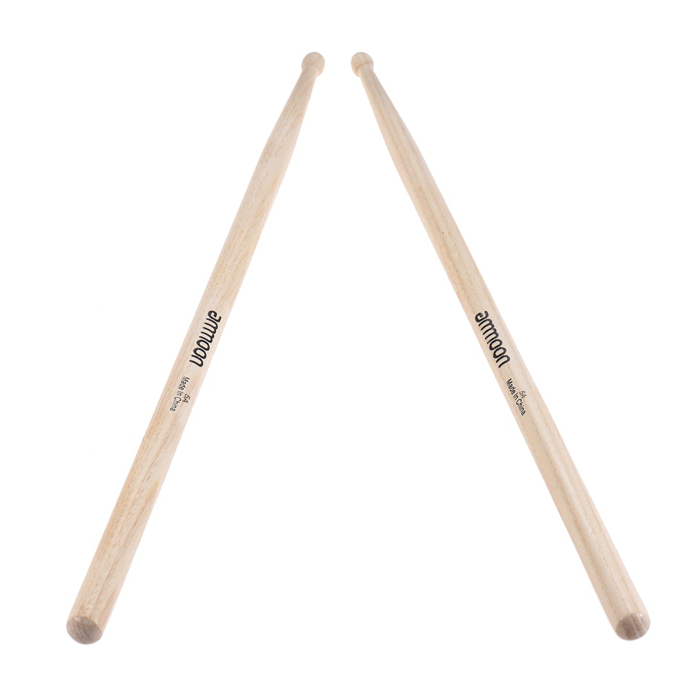 ammoon Wooden Drumsticks Drum Sticks 12 Pair of 5A Fraxinus Mandshurica Wood Drum Set Accessories