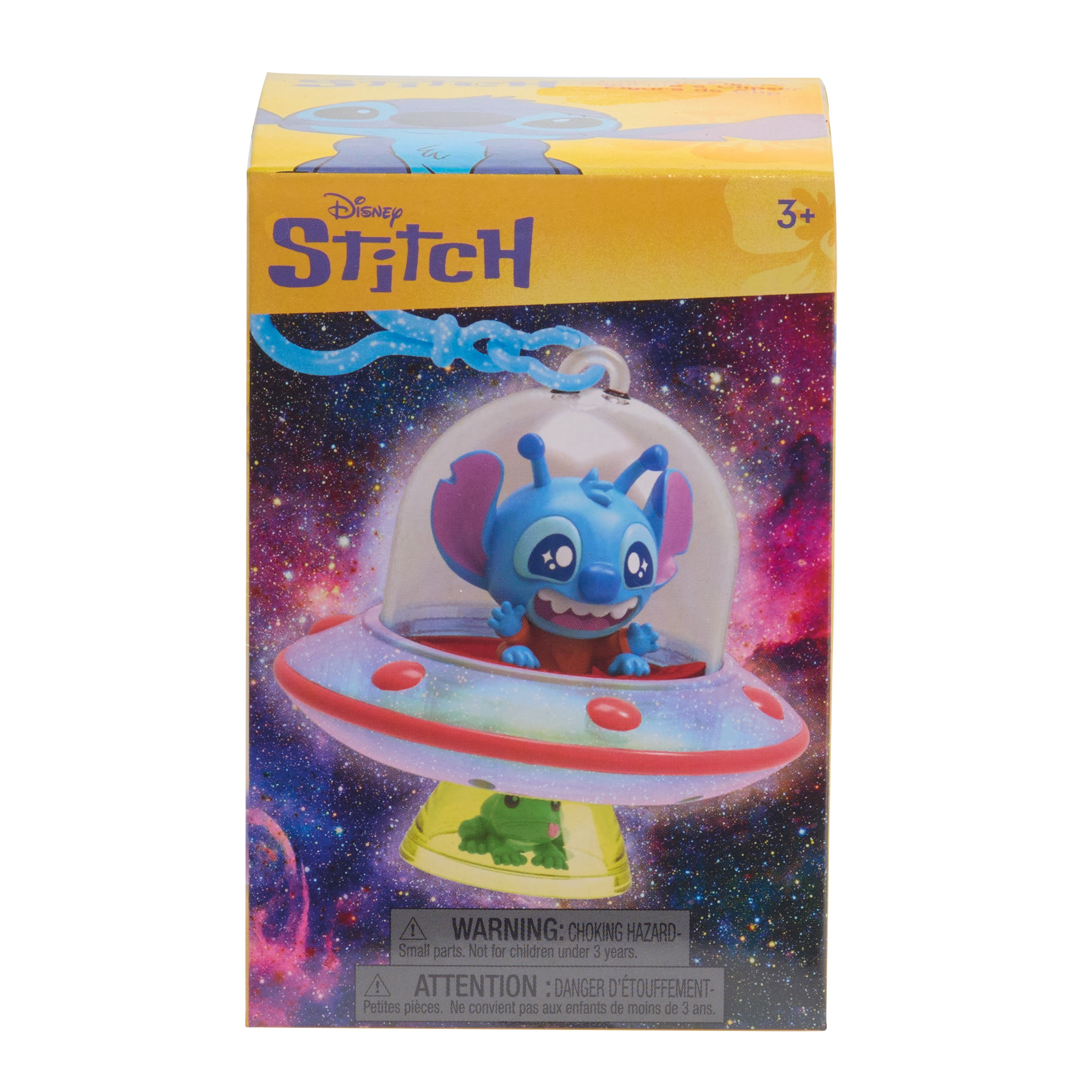 Disney Stitch Clip-On Figures, 3-Inch Collectible Clip-On Figure, Blind Box Toy by Just Play, 6 to Collect, Includes Clip-On Figure, Ages 3+