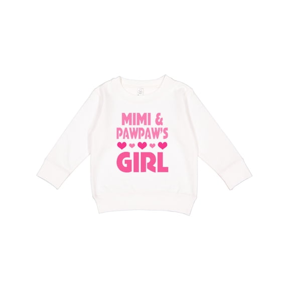 Inktastic Mimi and Pawpaw Girl Granddaughter Valentine Toddler Sweatshirt