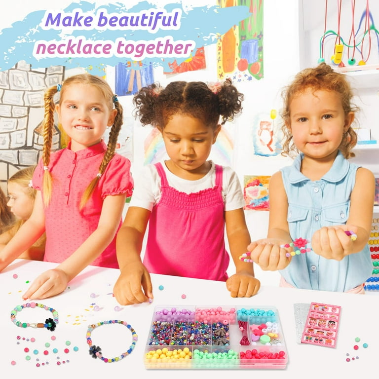 Pearoft Toys for 5 6 7 Year Old Girls, Handmade Friendship Bracelet Making  Kit Gifts for Age 8 9 10 Kids Toys Jewellery Making Kit for 11-13 Year Old