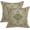 Green Orange, variant on Boho Throw Pillow Covers 18x18 Set of 2,Sage Green Orange Ethnic Boho Outdoor Pillows Cover Spring Fall Western Bohemian Linen Decorative Pillowcase for Couch Living Room Bed Decor