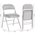 thumbnail image 4 of Juego de Sillas Plegables Acolchadas con Asiento y Respaldo Cómodos - Estructura Metálica Resistente - Portátiles, Apilables y Ligeras, 4 of 7