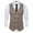Khaki, variant on EQWLJWE Men Woolen Double-breasted Vest Suit Retro Business Waistcoat Men's Coat Jacket Holiday Clearance