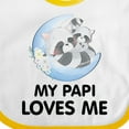 thumbnail image 4 of Inktastic Raccoon My Papi Loves Me Boys or Girls Baby Bib, 4 of 4