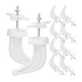 thumbnail image 6 of Masteelf White Plastic Radiator Hooks for Towels Shoes and Hats No Drill Installation 10 Pieces, 6 of 8