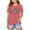 Pink, variant on Kids Girls Short Sleeve T-Shirts Summer Oversized Tops Casual Crewneck Basic Tees 5-14Y