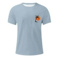 thumbnail image 3 of Kalauyu Round Neck Graphic Tees for Men Summer Short Sleeve T-Shirt Basis Tops Shirt, 3 of 4