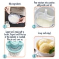 thumbnail image 4 of Máquina para hacer helados Nostalgia Parlor Style, 4 cuartos de galón, color blanco, 4 of 9