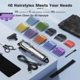 Mpow Cordless Hair Clippers for Men w/Battery Display, 5H Professional Hair Cutting Kit with 10 Combs, Rechargeable Barber Clippers Beard/Hair Trimmer with Scissors,Cape for Men Women Kids,Mens Gifts