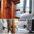 thumbnail image 3 of (Noir)Verrou Porte Coulissante 4 Pièces, Crochet Cabin 4 pulgadas, Acier Inoxydable Porte Loquet, Crochet Fermeture Porte pour Serrures Porte de Grange Salle de Bain Fenêtre Porte Coulissante, 3 of 5