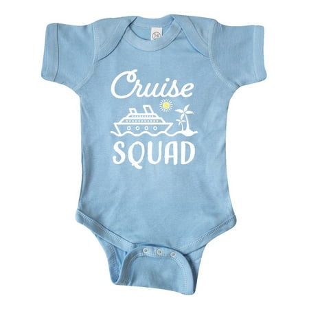 

Inktastic Cruise Squad with Vector Cruise Ship and Palm Trees Gift Baby Boy or Baby Girl Bodysuit