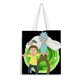 thumbnail image 1 of Rick and Morty: The Anime Bolso de tela con estampado de lienzo para mujer, bolsa de compras reutilizable y estética, con cremallera interior, regalo para mujer,40*40cm., 1 of 6