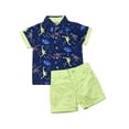thumbnail image 1 of Conjunto Camisa y Short Para Niño COCO PAU Dinosaurio Verde limón, 1 of 4