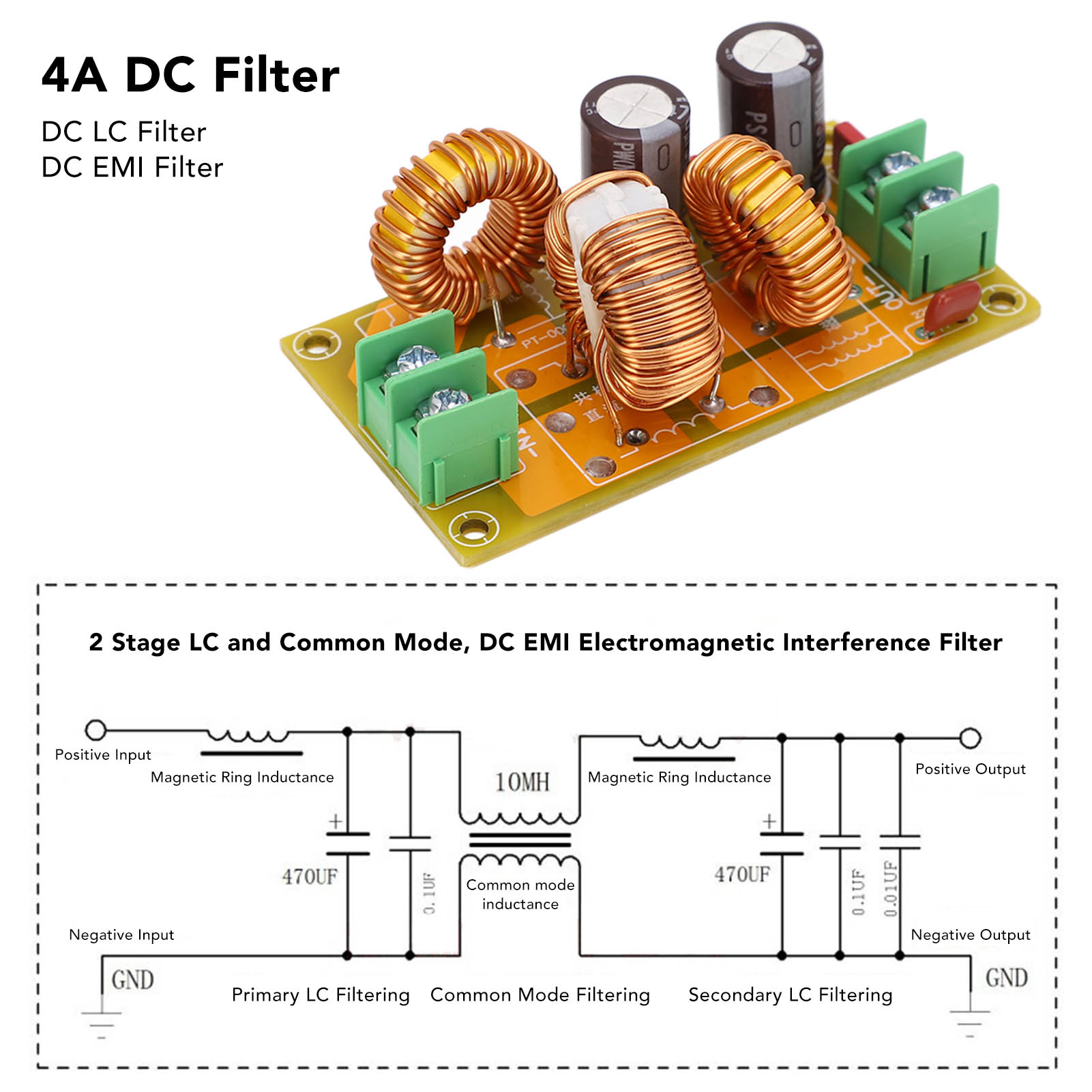EMI Electromagnetic Interference Filter, EMI LC Filter PCB