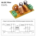 thumbnail image 3 of EMI Electromagnetic Interference Filter, EMI LC Filter Practical 50V Low Pass 4A DC Input Output  for Automotive, 3 of 7